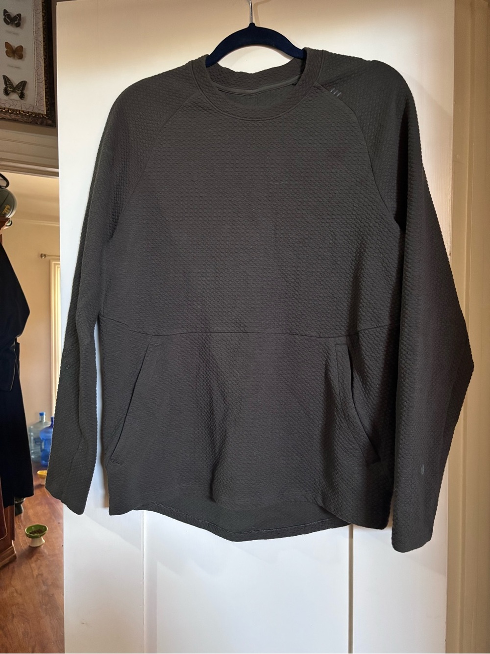lululemon athletica Women's Textured Crewneck Pullover - Olive Green